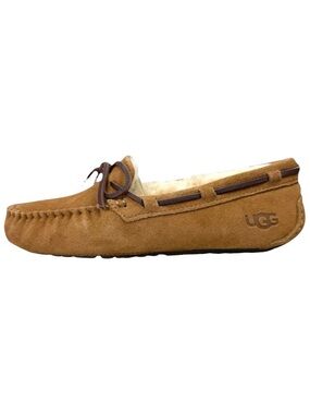 UGG Dakota Chestnut Suede Shearling Moccasin Slippers Size 5 Cabincore Cozy